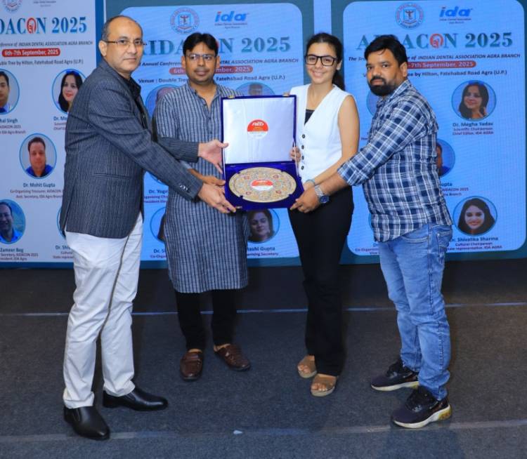 Dabur Red Paste Receives "Dentist Most Trusted Oral Care Brand" Award by IDA Agra