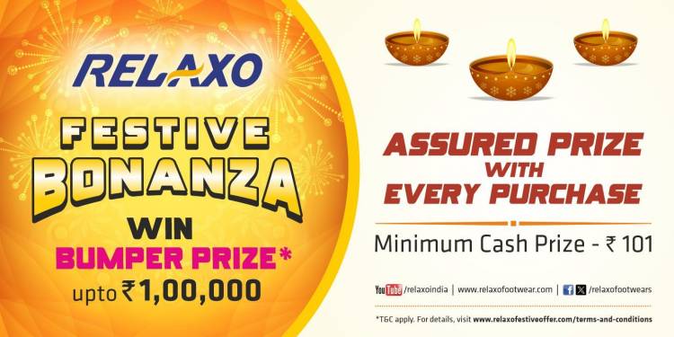Relaxo Unveils Festive Bonanza Offer with Guaranteed Cashback and Exciting Rewards for Shoppers
