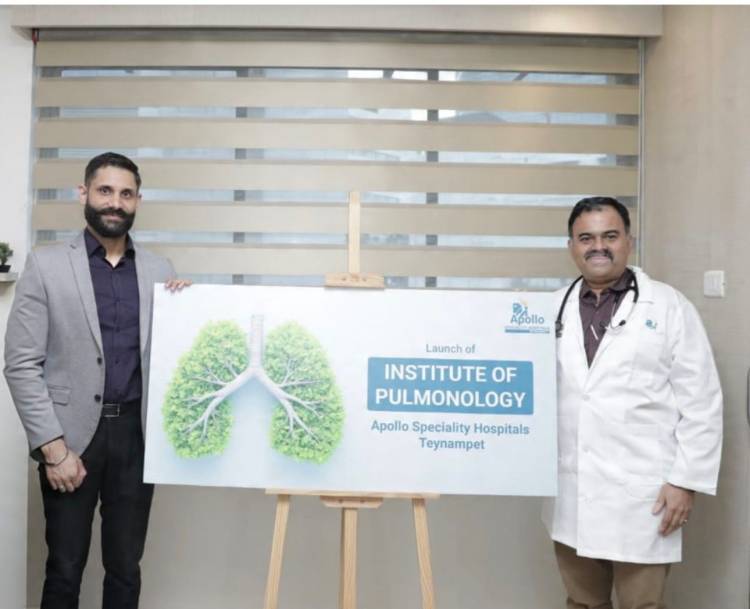 Apollo Hospitals Chennai Introduces Dedicated Institute of Pulmonology with Five New Screening Program to Combat Rising Respiratory Disease Burden