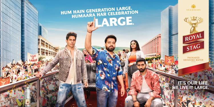 Royal Stag Packaged Drinking Water Unveils #CelebrateLarge, An AI-Powered Festive Campaign with Rohit Sharma