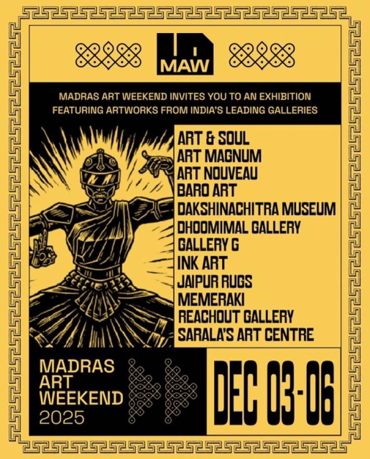 Madras Art Weekend Announces its 2025 Edition Celebrating the Theme “Madras Reimagined”