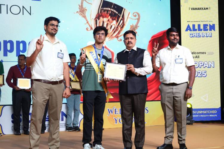 ALLEN Career Institute Hosts SOPAN 2025, Celebrating Chennai’s Top Achievers in Engineering, Medicine, and Olympiads