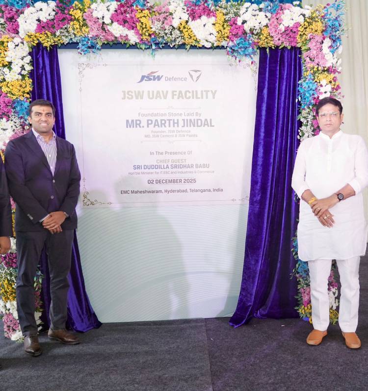 JSW DEFENCE COMMENCES CONSTRUCTION OF NEXT-GEN UAS FACILITY IN HYDERABAD