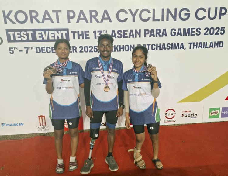 Indian Para-Cyclists Shine at Korat, Thailand – Para Cycling Cup 2025