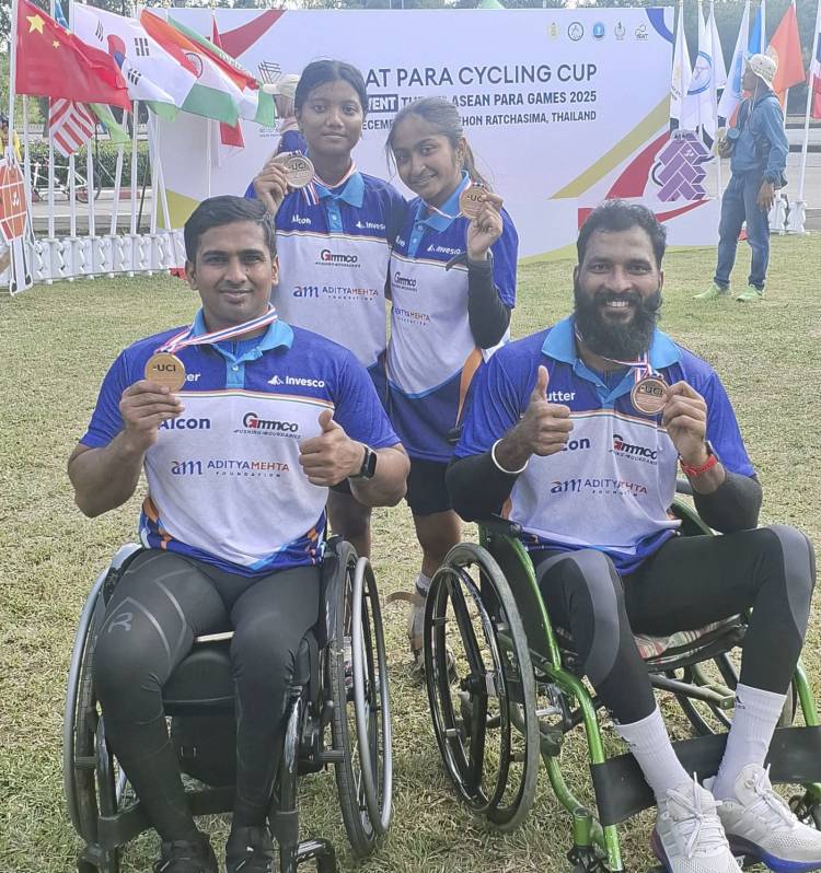 Indian Para-Cyclists Shine at Korat, Thailand – Para Cycling Cup 2025