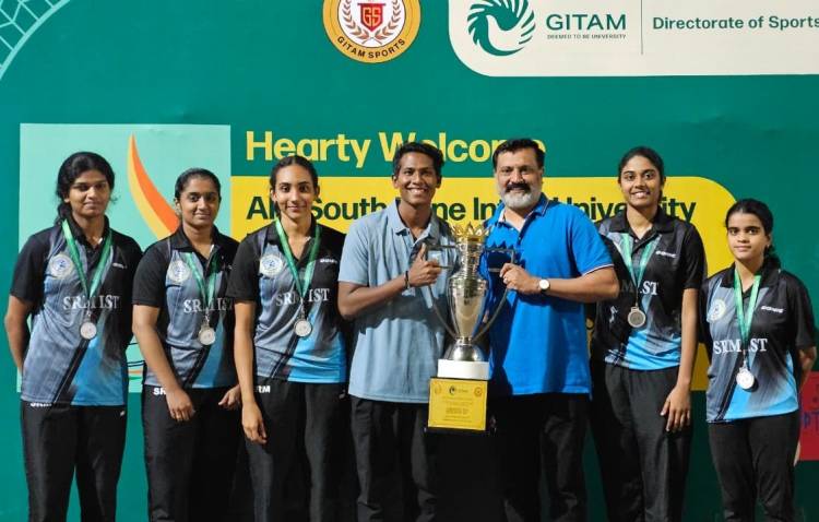 SRMIST Claims Silver in South Zone Inter University Women’s Table Tennis Tournament