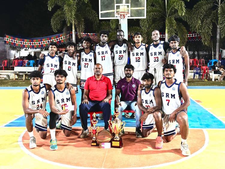 SRM won Basket Ball Tournament @ Andhra Pradesh