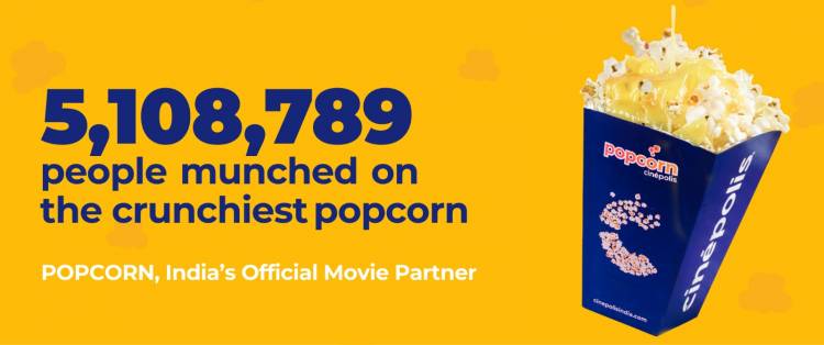 Cinépolis India Sold a Popcorn Tub Every 6 Seconds in 2025; Marks National Popcorn Day with ₹19 Offer