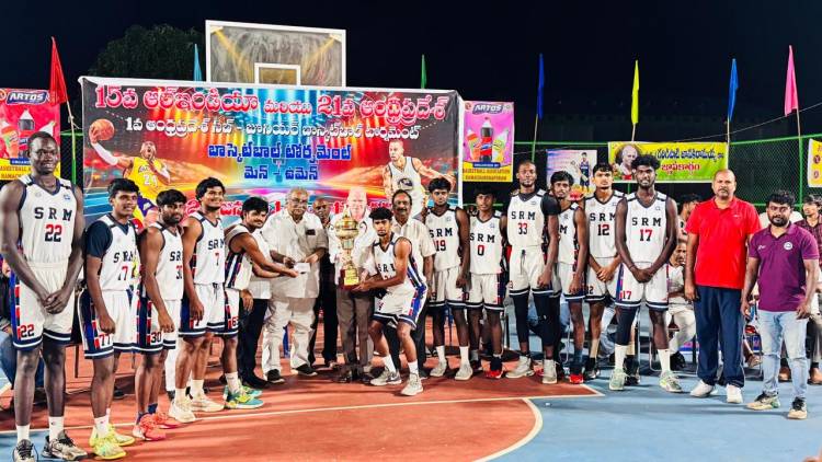  SRM University clinched the championship title at the 15th All India and 21st Men Tournament @ Andhra Pradesh 