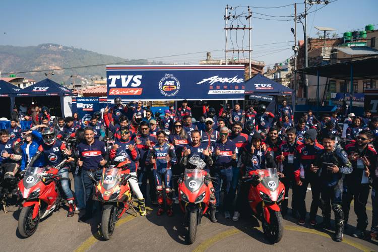 TVS APACHE RACING EXPERIENCE REACHES THE TOP OF THE WORLD, MAKES DEBUT IN NEPAL