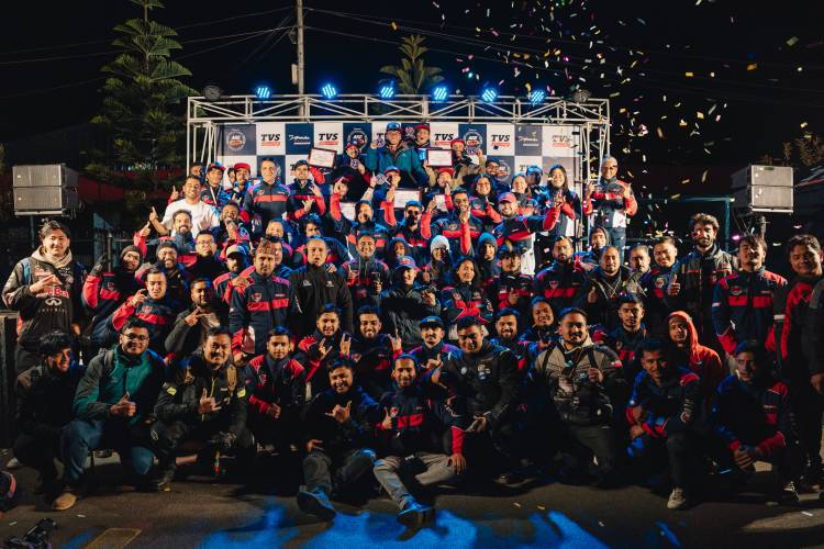 TVS APACHE RACING EXPERIENCE REACHES THE TOP OF THE WORLD, MAKES DEBUT IN NEPAL