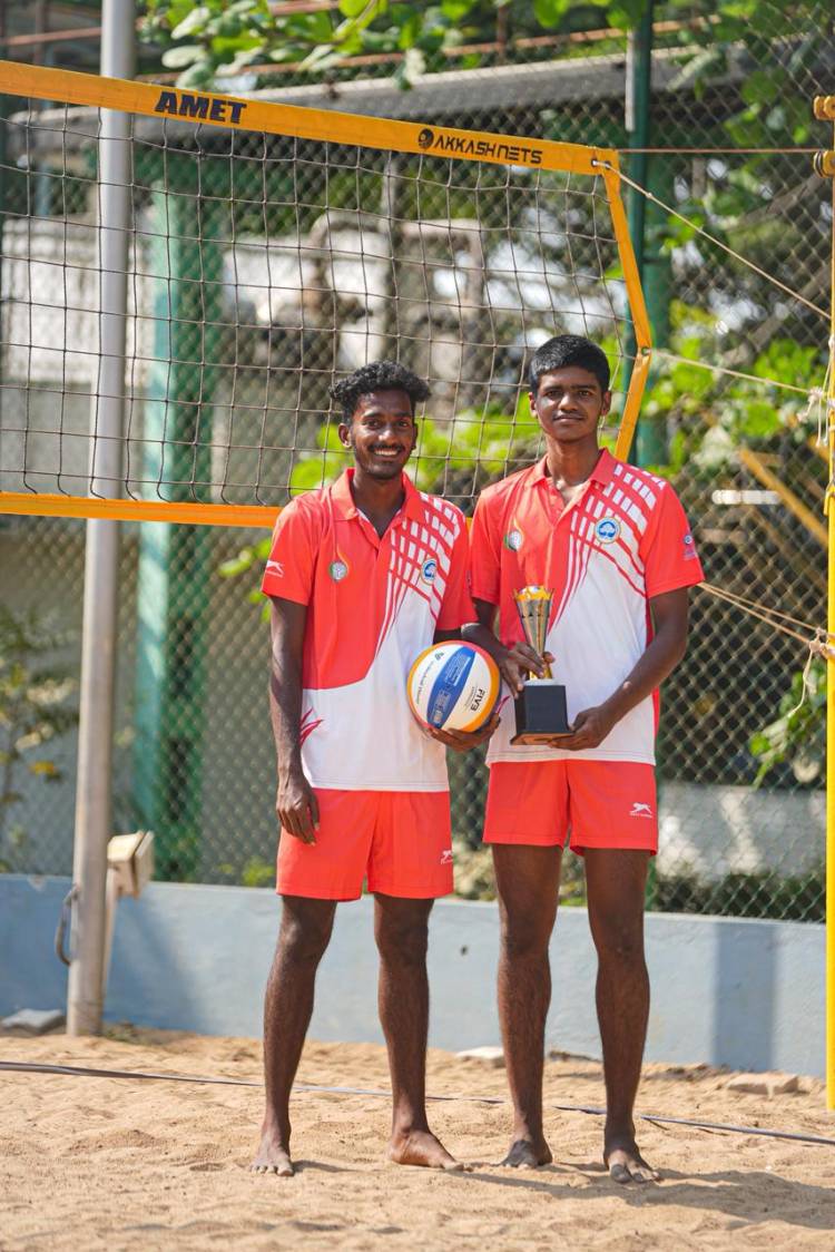 Our SRMIST Men’s Beach Volleyball players has been selected to represent Tamil Nadu in the 23rd Senior National Beach Volleyball Men Championship