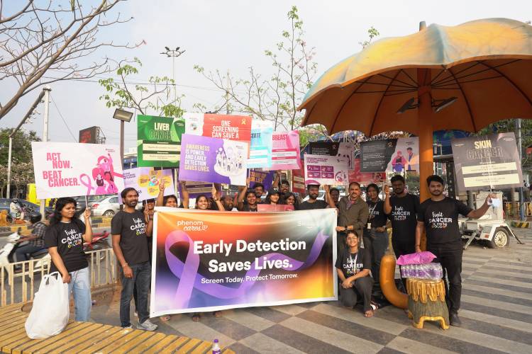 Phenom Cares and Bayireddi Foundation Spread Cancer Awareness on the Streets of Hyderabad and Visakhapatnam 