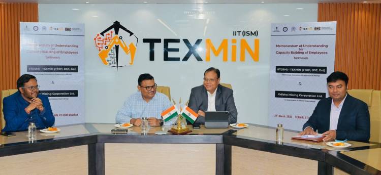 TEXMiN - IIT(ISM) Dhanbad and Odisha Mining Corporation Sign MoU to Strengthen Capacity Building and Innovation in Mining