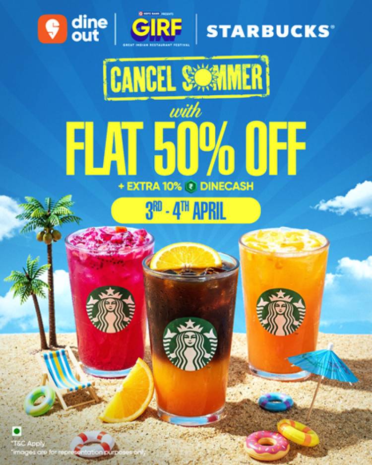  Swiggy Dineout and Starbucks ‘Cancel Summer’ with 50% Off and a Multi-Sensory Twist