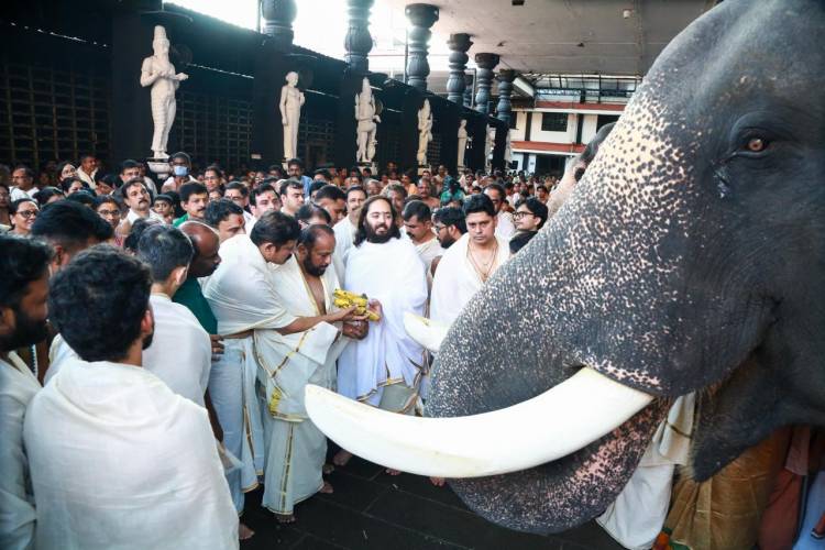 Anant Ambani Announces ₹6 Crore Temple Donations, ₹12 Crore Rajarajeshwaram Renovation; Additional Support for Guruvayur Elephant Welfare 