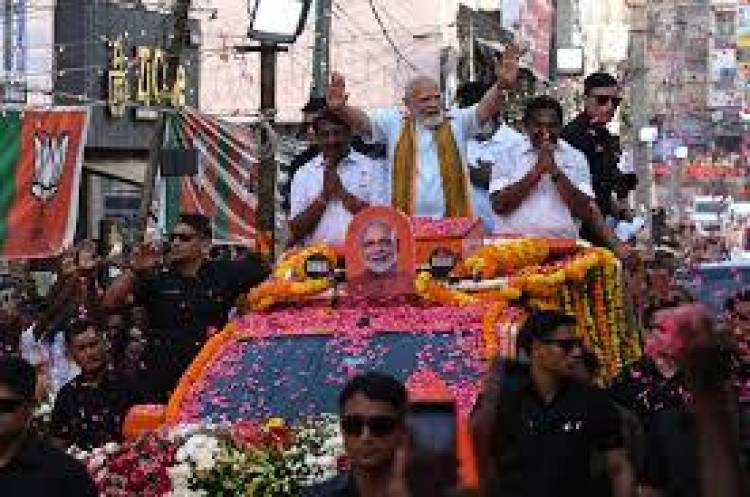 Prime Minister Modi and Edappadi Palaniswami held a roadshow in Nagercoil