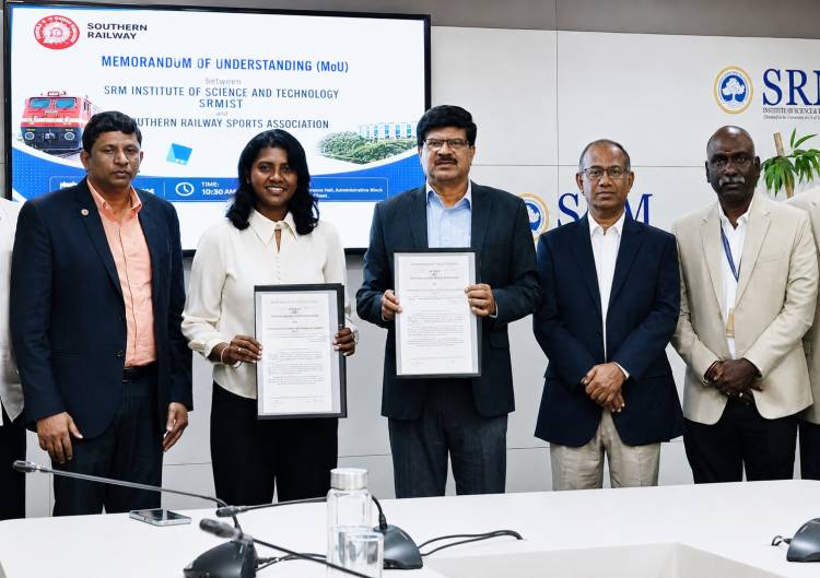 SRMIST and Southern Railway Sports Association Sign Historic MoU to Strengthen Sports Development 