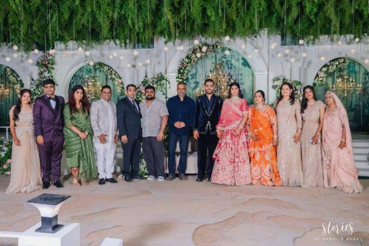  Lalwani Family Hosts Grand Wedding Reception for Harsh and Chandana