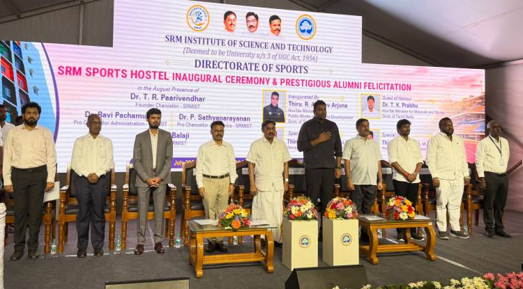 SRMIST Inaugurates New Sports Hostel and Felicitates Distinguished Alumni