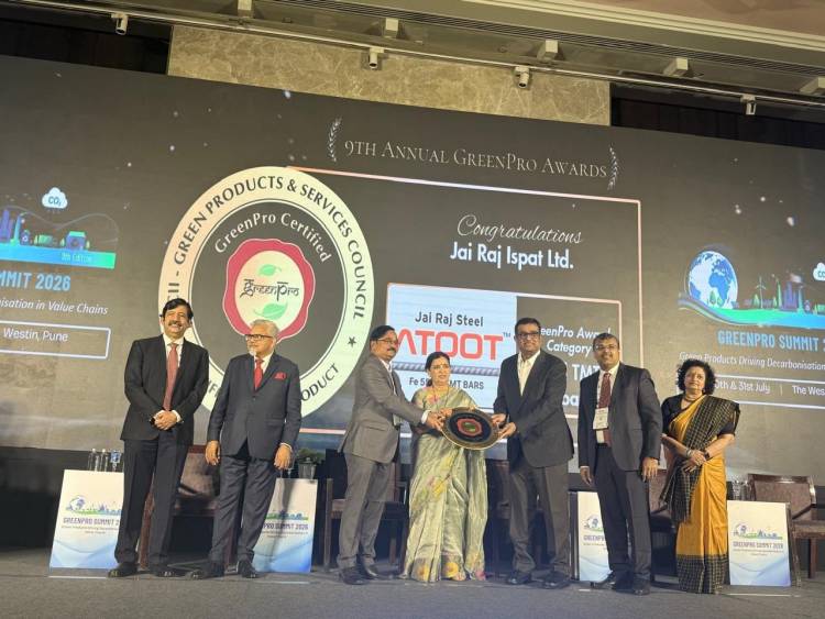 Jai Raj Ispat Limited Awarded Prestigious GreenPro Certification, Reaffirming Leadership in Sustainable Steel Manufacturing