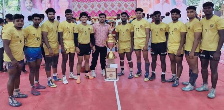 SRMIST Kabaddi Men’s Team Wins Gold Medal in State-Level Invitational Kabaddi Tournament