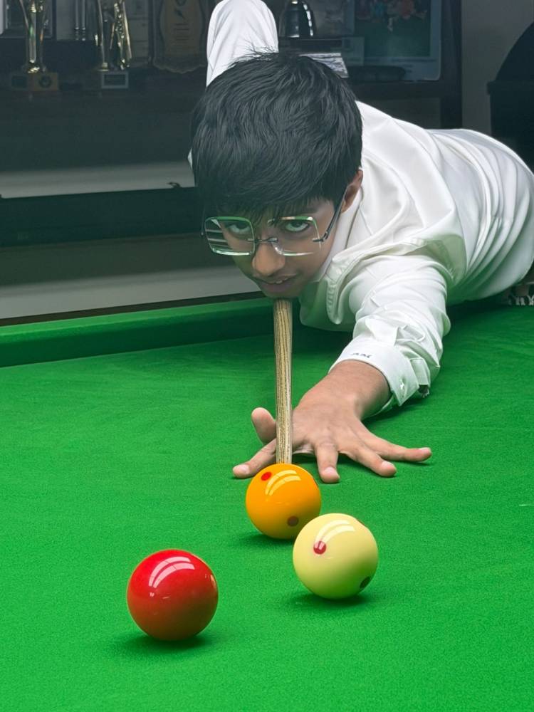 Twelve-year-old Agastya Mittal Creates History with Triple Crown at Maharashtra State Billiards & Snooker Championships