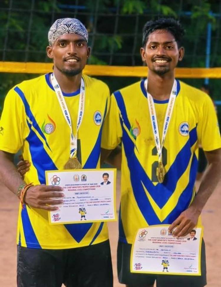 SRMIST Beach Volleyball Teams Clinch Gold and Bronze Medals at CM Trophy