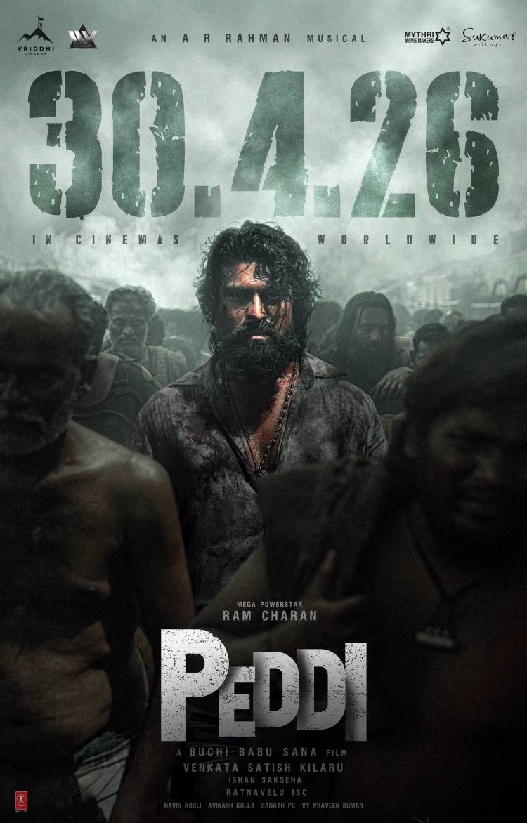 மெகா பவர் ஸ்டார் ராம் சரண் – புச்சி பாபு சானா இயக்கத்தில் உருவாகும் ‘பெத்தி’ படம் ஏப்ரல் 30 அன்று உலகம் முழுவதும் திரையரங்குகளில் வெளியாகிறது !!