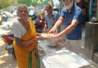 Ln Renu Kumar Distributes Veg Biryani to Needy People