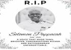 Solomon Pappaiah: The voice behind generations of Pattimandram falls silent
