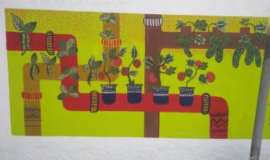 The Department of Fine Arts, Stella Maris College, has completed mural paintings on the campus walls.