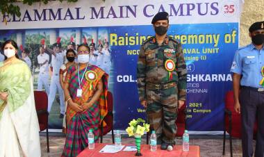 RAISING CEREMONY OF NCC NAVAL UNIT HELD AT VELAMMAL