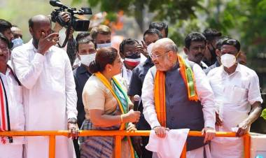 மத்திய உள்துறை மந்திரி அமித்ஷா ஆயிரம்விளக்கு தொகுதியில் போட்டியிடும் குஷ்புவுக்கு ஆதரவாக பிரசாரம் செய்தார்.