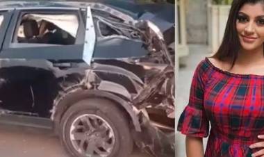நடிகை யாஷிகா ஆனந்த் கார் கவிழ்ந்து விபத்து