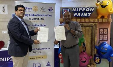 Rotary Club of Madras East in association with Nippon India presents NShakti,   A unique initiative to train 1000 underprivileged women   To become skilled painters in one year