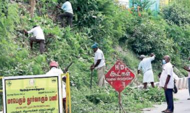 திருத்தணி பருவமழை முன்னெச்சரிக்கையாக பாலம், மழைநீர் கால்வாய் சீரமைப்பு
