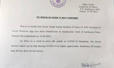 School student develops ‘COVID Warriors’ App, initiates free sanitisation of Government offices as per WHO guidelines!