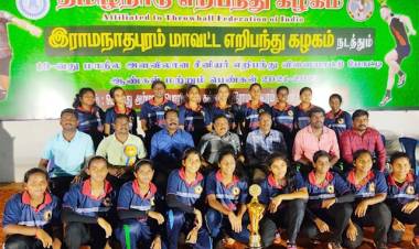 மாநில அளவிலான எறிபந்து சாம்பியன்ஷிப் போட்டியில் சாதனை படைத்தது வேலம்மாள் பள்ளி.