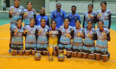 SRMIST Volleyball Women Team won All India Inter University Volleyball Women Tournament at KIIT University odisha