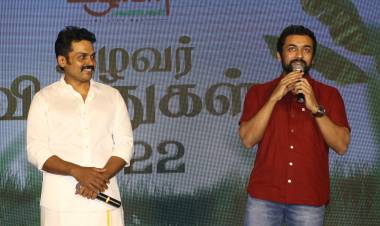 நதியை மீட்டெடுத்த விவசாயிகளுக்கு, உழவன் பவுண்டேசன்  நிறுவனர் நடிகர் கார்த்தி ஒரு லட்சம் ஊக்கத் தொகை வழங்கினார்.