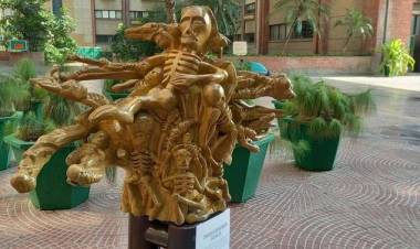 Artist Neeraj Gupta’s sculpture exhibition-  'Human Catastrophe Covid-19' exhibiting at India Habitat Center in Delhi  till March 15