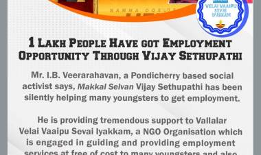 ஒரு லட்சம் குடும்பத்துக்கு வேலை வாய்ப்பு...இதற்குத்தானே ஆசைப்பட்டீர்கள் விஜய்சேதுபதி