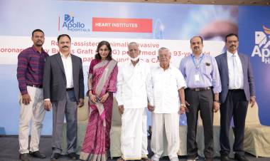 Apollo Hospitals in Chennai becomes the first hospital in India to have performed Robot-Assisted Cardiac Surgery on a 93 year old patient