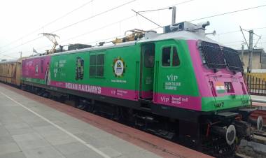 Rail Engines get decorated by VIP Hair Colour Shampoo