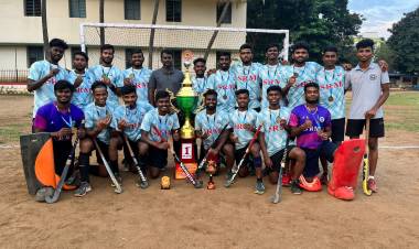 SRMIST Hockey Men Team won State Level Open Hockey Men Tournament @ Salem - Reg