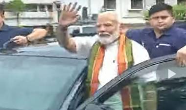 நெல்லையில் பிரதமர் மோடி- தொண்டர்கள் உற்சாக வரவேற்பு