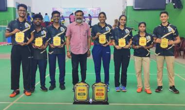 SRM IST Table Tennis (Men & Women) Teams Won the Gold Medals