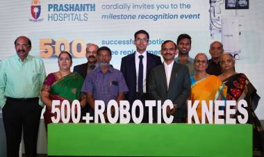 Prashanth Hospitals Becomes City’s First To Successfully Heal 500 Patients with Robotic Knee Replacement Surgeries Using 4th Gen Velys Tech