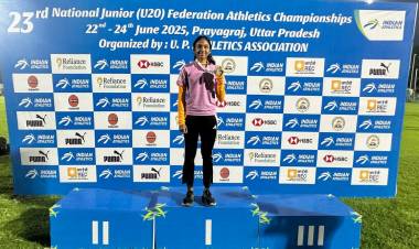 SRMIST Athletes Clinched two Gold medals in the Under 20 Federation Athletics Championship